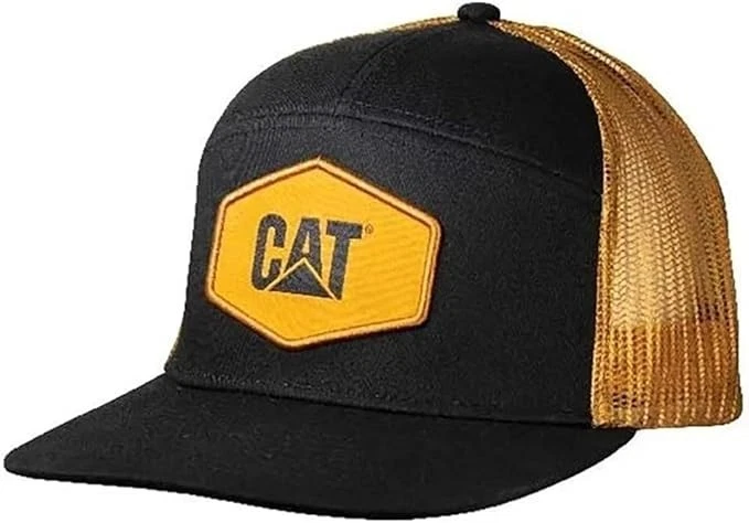Caterpillar CAT Equipment Black & Gold "The Bear" Snapback Mesh Cap/Hat - Image 1 of 1