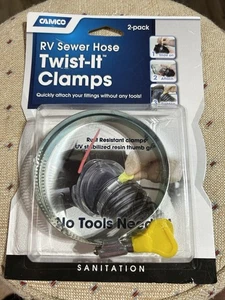 CAMCO 2 PACK RV SEWER TWIST-IT CLAMPS - Bild 1 von 6