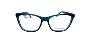 Women Calvin Klein CK20532 300 Cat Eye Green Crystal/Black Eyeglasses - Picture 1 of 7