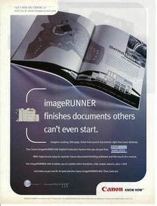 2000 Canon imageRunner 600 Digital Production System Vintage Print Ad/Poster - Picture 1 of 1