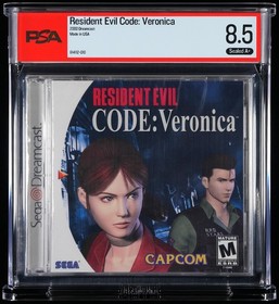 Resident Evil Code Veronica Dreamcast PSA 8.5 A+ Sealed Graded Not CGC VGA