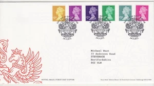 GB Briefmarken Ersttagsbrief Maschine endgültig hoher Wert £1,33 bis £3,30 (6) SHS 2015 - Bild 1 von 1