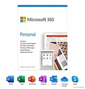 Microsoft 365 Personal Software - 12 Months Subscription - 1 User QQ2-01024 - Afbeelding 1 van 1