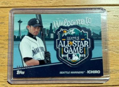 2023 Topps MLB All Star Game Wrapper Redemption Patch Card ICHIRO #61/100 Rare - Image 1 of 4