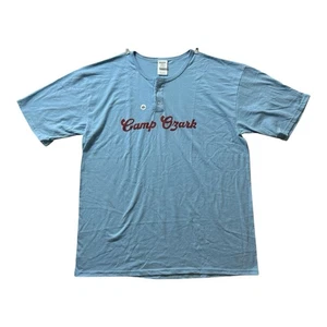 Camp Ozark Blau Henley Pullover T-Shirt Augusta Sportswear Herren Gr. XL Neu - Bild 1 von 6