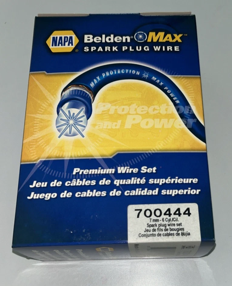 Juego de cables de encendido NAPA Belden MAX 700444 se adapta a: motores Jeep 4,0 L L L6 1991-1999 Foto 1 de 3