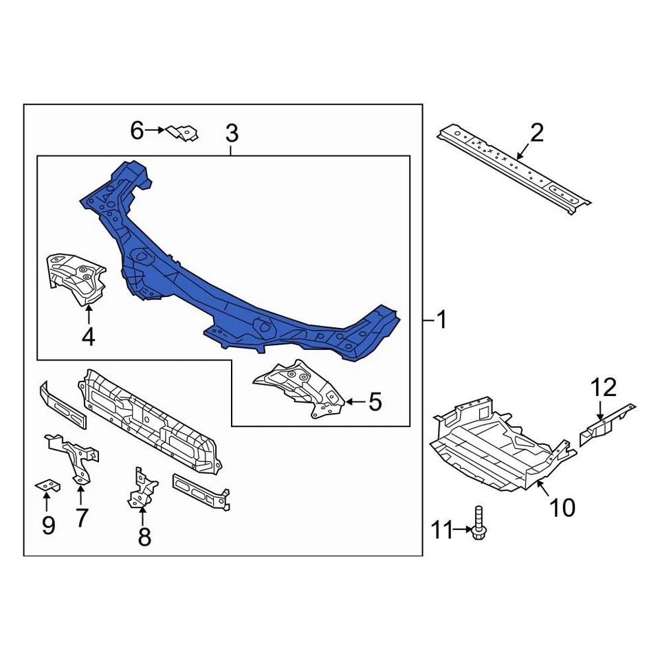 For Mazda MX-5 2016-2025 Mazda N24353150 Front Upper Radiator Support Tie Bar Foto 1 de 1