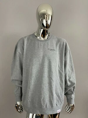 Diamond Supply Co. Light Gray Graphic Pullover Sweatshirt Size 2XL - Imagem 1 de 4