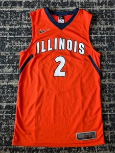 Nike Elite Illinois Fighting Illini Jersey #2 Size Small Gibbs Lawhorn - Picture 1 of 5