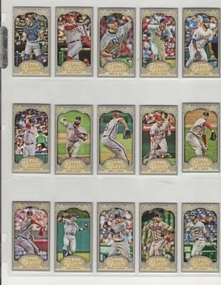 Juego de 91 mini variación Topps Gypsy Queen 2012 Foto 1 de 4