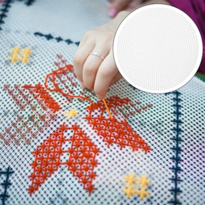 20 PCS Circular Cross Stitch Grid Panel Plastic Mesh for Diy Mask - Picture 1 of 12