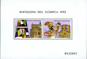 Andorra - S#180 - (1987) - 20p and 70p Souvenir sheet - MNH - Picture 1 of 1