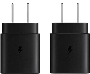 2 Pack For iPhone Galaxy S20 S21Plus Ultra Fast Charger  PD Power Adapter Type-C - Picture 1 of 5