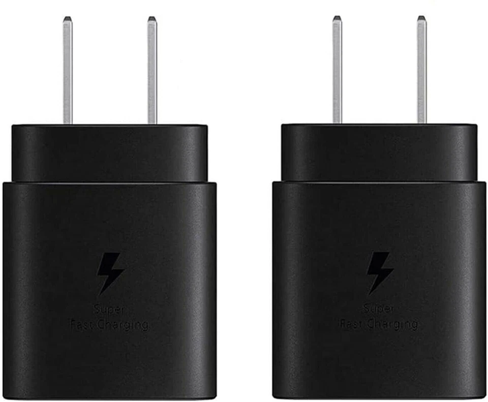 2 Pack For iPhone Galaxy S20 S21Plus Ultra Fast Charger  PD Power Adapter Type-C - Image 1 of 4