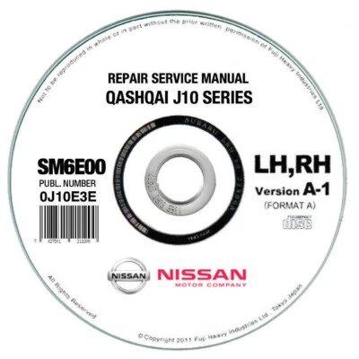 Nissan Qashqai J10 (2006-10) manuale officina per Windows con Internet Explorer - Immagine 1 di 4