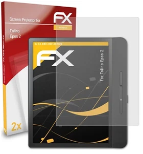atFoliX 2x Film Protection d'écran pour Tolino Epos 2 mat&antichoc - Photo 1/9