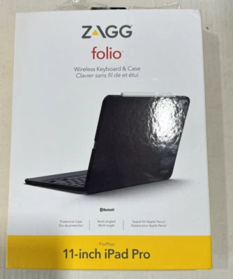 Teclado y funda inalámbricos Zagg Foil para iPad Pro 11" totalmente nuevos Foto 1 de 2