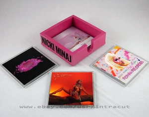 Nicki Minaj - Barbie - Roman Zolanski - Album Covers Glass Coasters Set of 4 - Picture 1 of 7