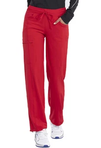 Pantalón Médico Rojo Cherokee Infinity Tiro Bajo Pierna Recta Cordón 1123A ROJO - Imagen 1 de 6
