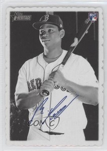 2018 Topps Heritage 1969 Topps Deckle Edge Rafael Devers #21 Rookie RC