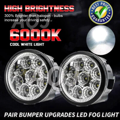 Pair of Bumper LED Fog Light Driving Lamps For Nissan Quest 11-17 LH + RH 6000K Foto 1 de 4