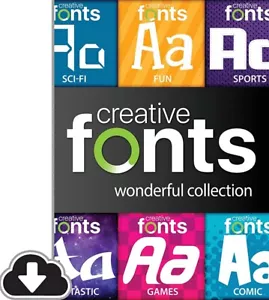 Creative Fonts Wonderful Collection Digital Key PC - Picture 1 of 4
