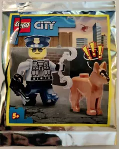 LEGO City - 952109 Police Officer with Dog - Foil Pack - New & Sealed 2021 - Picture 1 of 1