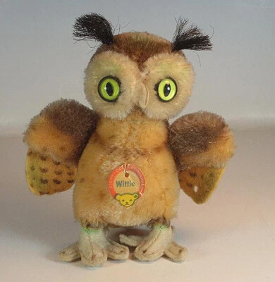 Steiff Nr. 4310.00 Eule Wittie 10cm mit Schild #521 - Bild 1 von 4