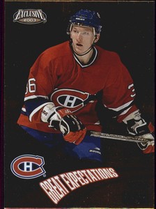 2002-03 (CANADIENS) Pacific Exclusive Great Expectations #11 Marcel Hossa