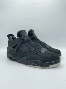 Size 10 - KAWS x Jordan 4 Retro Black - Picture 1 of 14