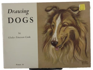 Drawing Dogs Art Book Pitman 10 Gladys Emerson Cook 1958 First Print Paperback - Picture 1 of 9