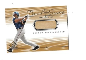2001 SP GAME BAT EDITION Piece Of The Game ANDRUW JONES (Braves) - Picture 1 of 2