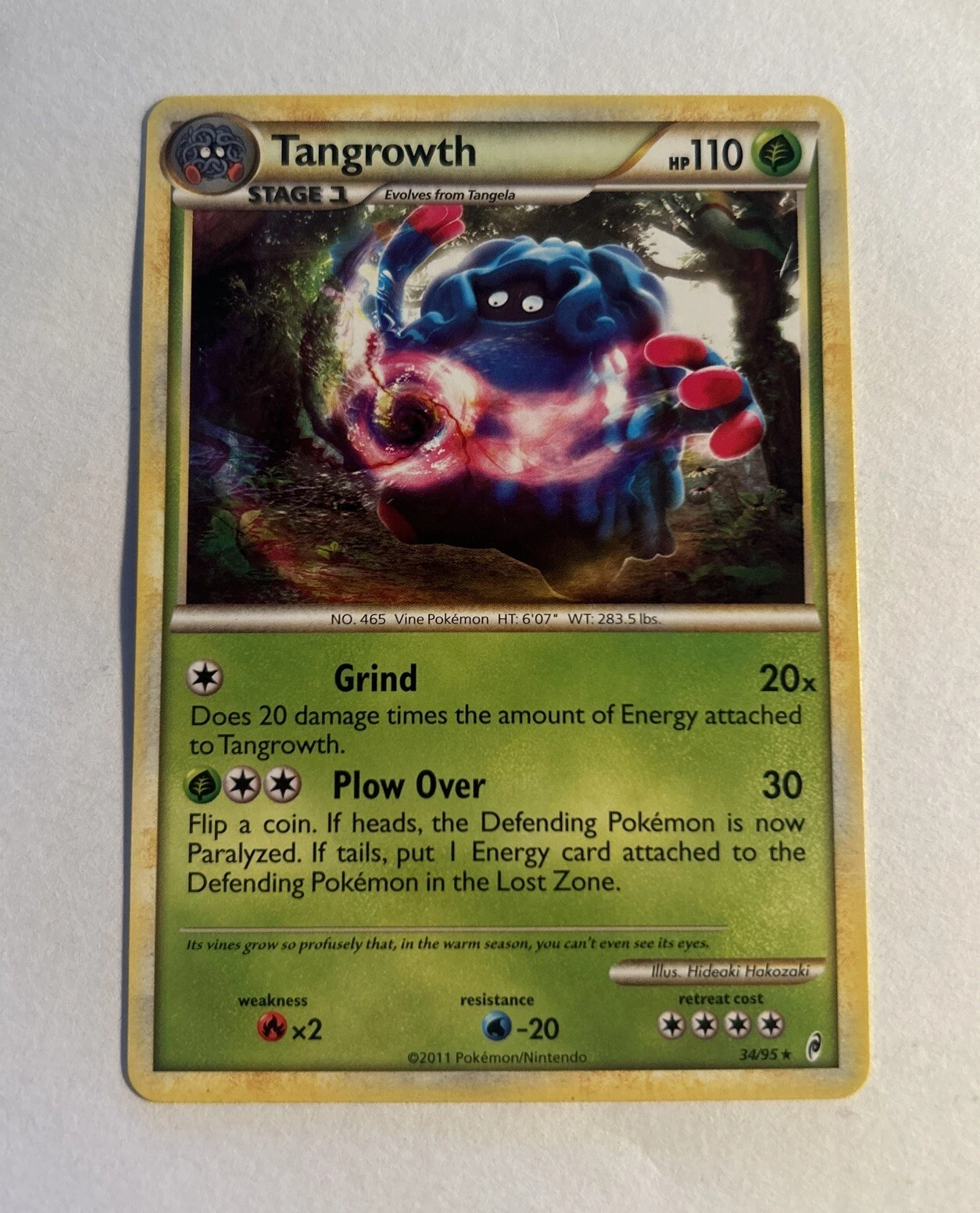 Tangrowth 34/95 - Call of Legends - Rare - Pokemon Card TCG - LP