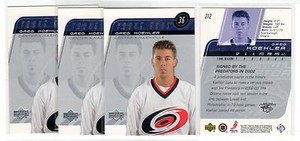 1X GREG KOEHLER 2002 03 Upper Deck #212 YOUNG GUNS RC Rookie Hurricanes
