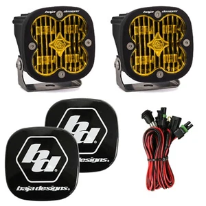Baja Designs Squadron SAE Certified Wide Cornering Amber LED Light Pods - Pair - Bild 1 von 3