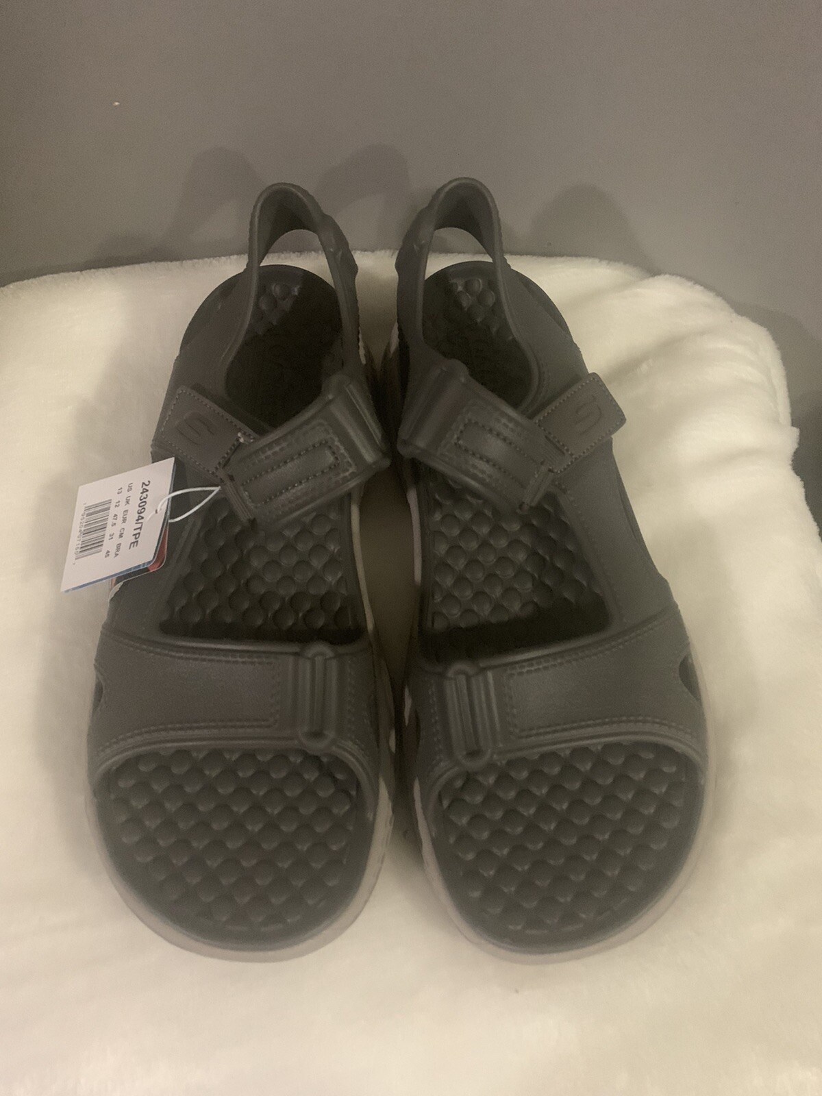 Skechers Foamies Gray Mens Sandals Size 