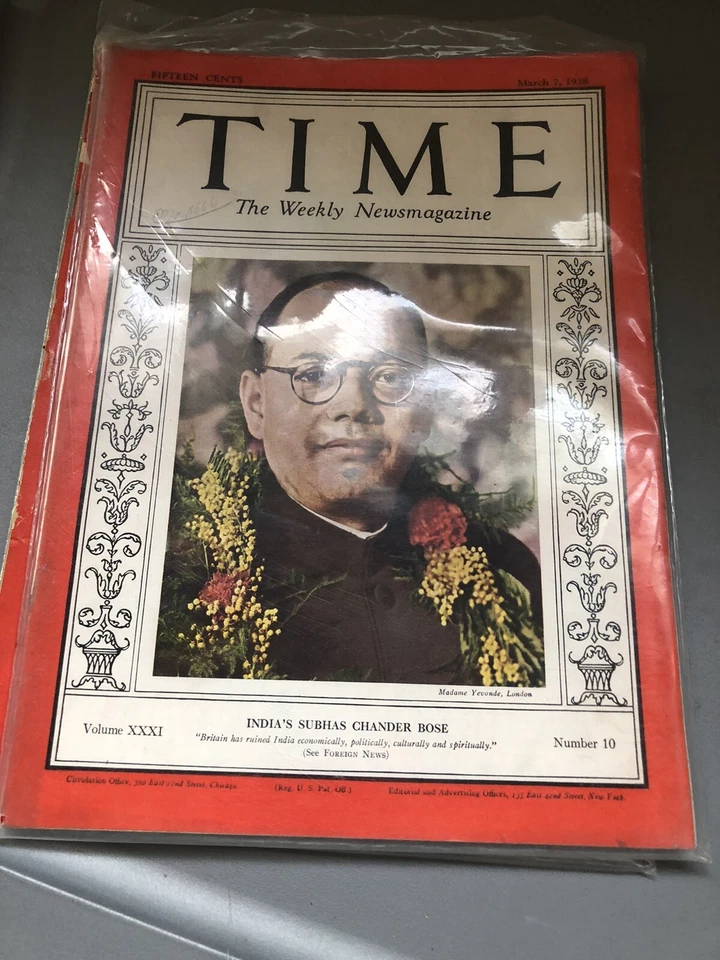 1938 Time March 7 - Seminole murder; Gandhi; Out of Africa review; Jews laugh;  - Image 1 of 1