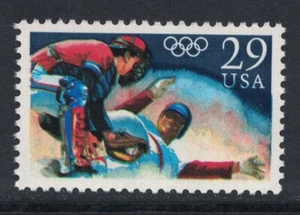 Scott 2619 - Béisbol Olímpico - Estampilla sin montar o nunca montada 29c 1992 - Estampilla como nueva sin usar - Imagen 1 de 1