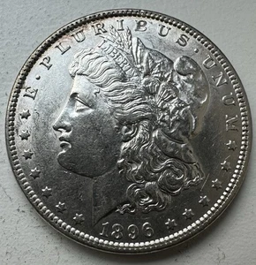 1896-P Morgan Silver Dollar-INV#7832 - Picture 1 of 2