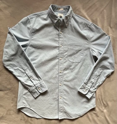Camisa J Crew Para Hombre Pana Abotonada Manga Larga Luz Aqua/Azul Cielo Nueva con Etiquetas M Foto 1 de 4