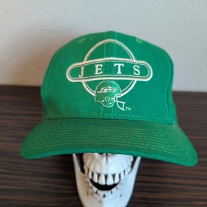 Vtg New York Jets Hat Sports Specialties Adjustable Snapback Wool Youngan Green - Picture 1 of 14