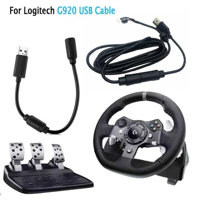 For Logitech Steering Wheel USB Cable Plug G920 G923xbOX G29 G27 Original Parts - Image 1 of 4