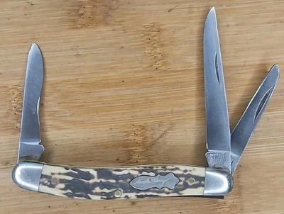 Schrade NY EE. UU. 4 líneas tío Henry 3 cuchillas stockman excelente presión las 3 cuchillas  Foto 1 de 4