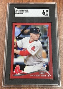 2014 Topps Aggiornamento Target Red Border Mookie Betts #US-26 SGC 6 Rookie RC Red Sox - Foto 1 di 2