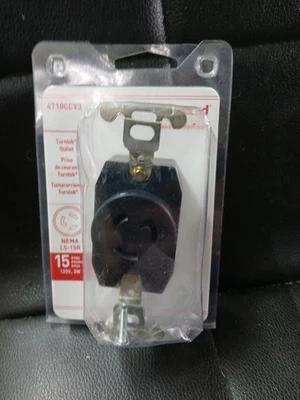 Receptáculo de bloqueo Legrand Pass & Seymour Turnlok 15 amperios 125 voltios NEMA L5-15R Foto 1 de 2