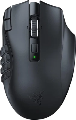RAZER NAGA V2 HYPERSPEED MOUSE GAMING MMO WIRELESS 19 TASTI 30K DPI NERO - Image 1 of 4