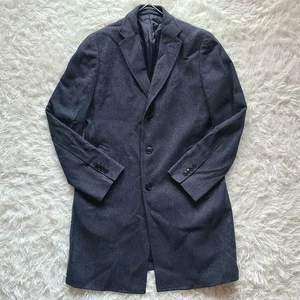 United Arrows Chester Wool Coat Long L Size Classic Warm Used - Picture 1 of 12