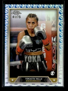 Yokasta Valle 2024 Topps Chrome Boxing Glove Logo Refractor 41/75 - Picture 1 of 2