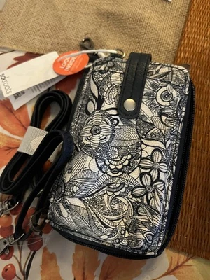 Sakroots Smartphone Muñequera/Brossbody Artist Circle Azul Marino Espíritu Desierto Nuevo con Etiquetas Foto 1 de 4