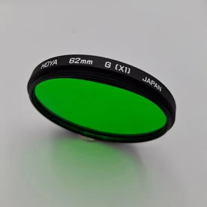 Hoya 62mm G (X1) Green Filter for B&W Contrast - Excellent Condition. (refB) - Picture 1 of 3